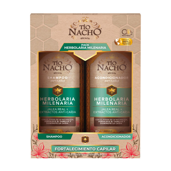 Imagen de Pack Tio Nacho Herbolaria Shampoo+acondicionador 415 ml