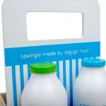 Imagen de Juguete Rol Delivery Lechero Madera Bigjigs Toys Bebes 18m+