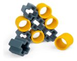 Imagen de Juego De Mesa Tic Tac Toe Madera Silicona Bigjigs Bebes 12m+