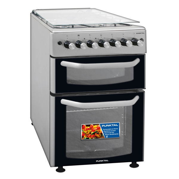Imagen de Cocina 2 Hornos Inox  3 Gas +1 Disco Horno Elec.- Grill-encen.-conveccion