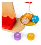 Imagen de Juguete Balanza Equilibrio Escalas Madera Bigjigs Bebes 12m+ Rojo