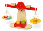 Imagen de Juguete Balanza Equilibrio Escalas Madera Bigjigs Bebes 12m+ Rojo