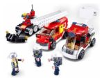 Imagen de Sluban Brigada De Bomberos 5 Figuras 490 Pcs Niños 6 Años+ 490 Bomberos