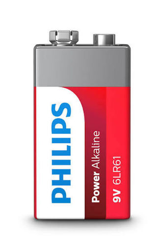 Imagen de PHILIPS BATERIA 9V 6LR61P1B/97