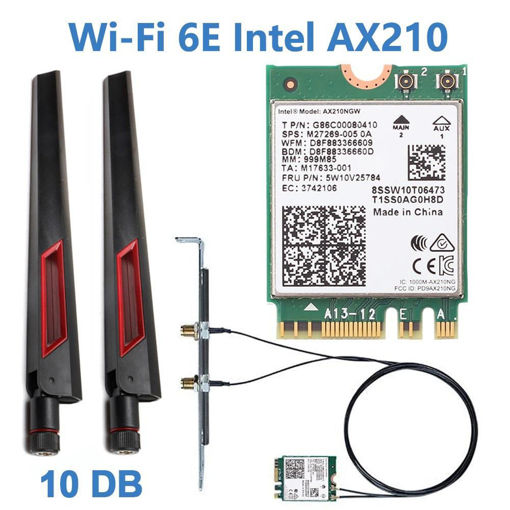 Imagen de TELDAYKEMEI ANTENA WIFI 6E GIGABIT  AX210 BT 5.2