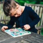 Imagen de Laberinto Magnético Granja Bigjigs Toys Niños 3 Años+ Azul