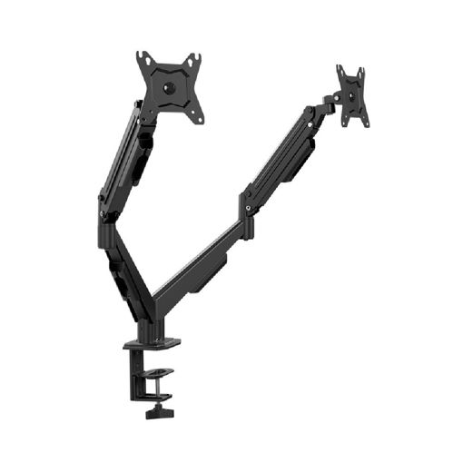 Imagen de SOPORTE DOBLE PARA MONITOR KLIP XTREME 13" A 32" CON RESORTE KMM-410