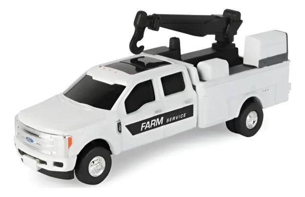 Imagen de Juguete Camión Ford 350 Escala 1/64 Réplica Metal John Deere Blanco