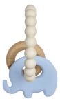 Imagen de Mordillo Mordedor Silicona Bambu Elefante Bebe 4 Meses+ Buba Color Azul