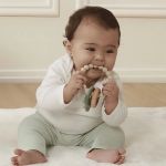 Imagen de Mordillo Mordedor Silicona Bambu Elefante Bebe 4 Meses+ Buba Color Azul