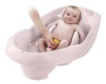 Imagen de Bañito Bebe Bañera Grande Con Desagüe Lagon De Thermobaby Color Rosa