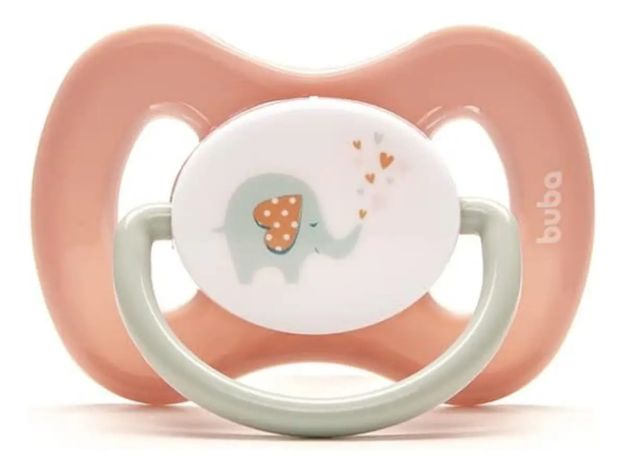 Imagen de Chupete Comfort Pink Elefantinho Talla 2 (más De 6 M) Baby Buba Para Bebés De 6 A 12 Meses Rosa 6-12 Meses
