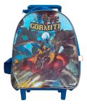 Imagen de Mochila Escolar Infantil Con Ruedas Gormiti Tamaño 30 X 25cm Azul Diseño
