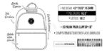 Imagen de Mochilas Laptop 15 Pulgadas Con Compartimento Car Pintos Azul Floreado