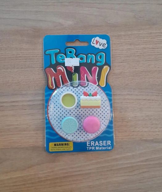 Imagen de Packx4 Mini Gomas De Borrar Escolar Tebang Diseño Surtidos Varios