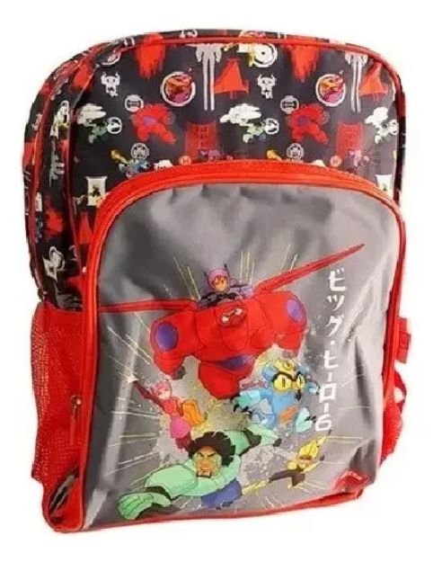 Imagen de Mochila Escolar Infantil Big Hero Medidas: 40 X 28 X 10 Cm Rojo Geométrico