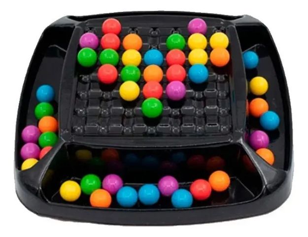 Imagen de Juego De Mesa Rainbow Ball Bebes 18m+ Cuentas Coloridas Multicolor