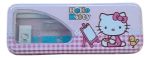 Imagen de Estuche Cartuchera Lapices Metálico Hello Kitty Escolar Rosa Gatita