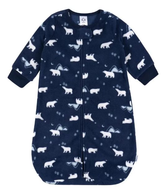 Imagen de Pijama Sobre Dormir Cerrado Tela Polar Gerber Bebe 0-6 Meses Azul Oso Polar 0-6 Meses