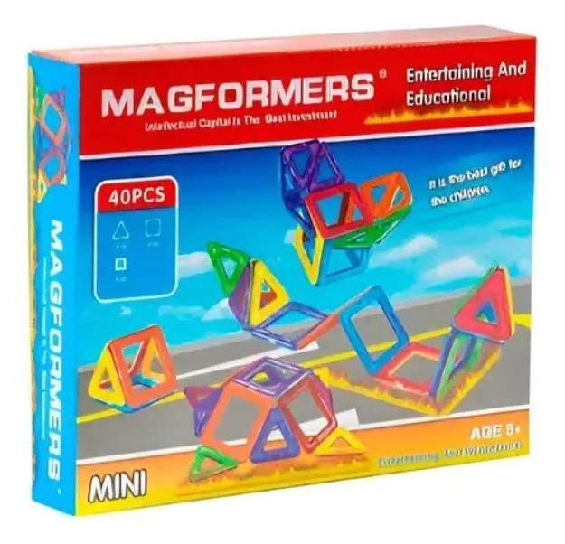 Imagen de Juguete Bloques Magnéticos Magformers 40pcs 3 Años+ 40 Otros