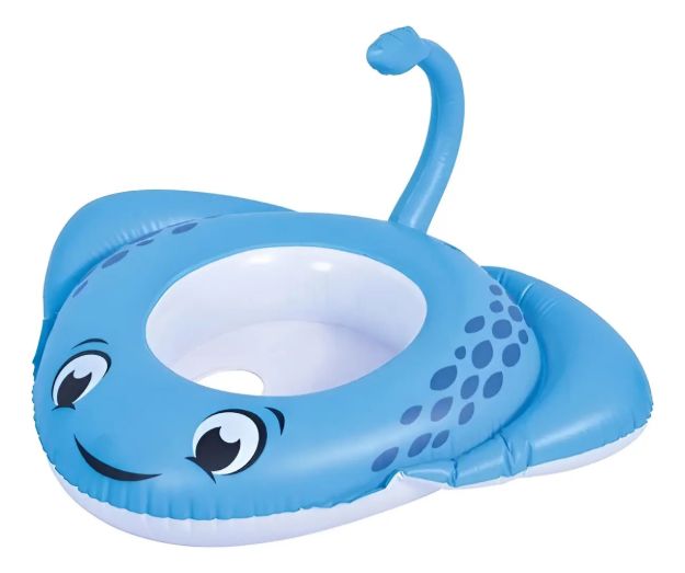 Imagen de Inflable Manta Raya Asiento Sun Club Tamaño Inflado 68x75 Cm Azul Acero