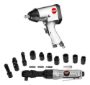 Imagen de Llave Impacto 1/2pLG Neumatica + Criquet c/maleta- Ynter Ind