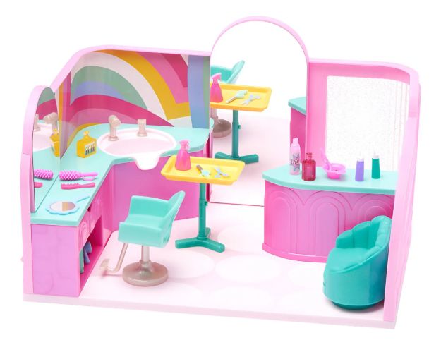 Imagen de Set Ambientes Divertidos Para Muñecas Hey Bestie-peluqueria