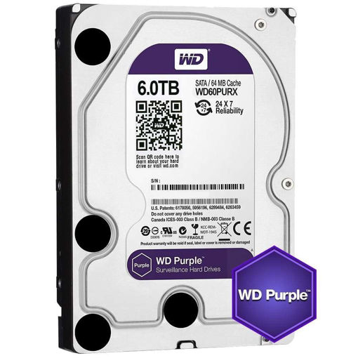 Imagen de DISCO WESTERN DIGITAL 6TB PURPLE 3.5