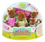 Imagen de Set De Muñecas Famillia Lil Woodzeez Osos Healthnuggle 3a+