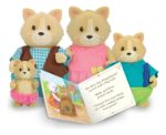 Imagen de Set De Muñecas Famillia Lil Woodzeez Gatos Whiskerelli 3a+