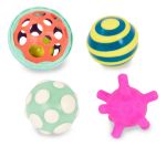 Imagen de Juguete Setx4 Pelotas Sensoriales Con Luz Btoys Bebes 6 M+