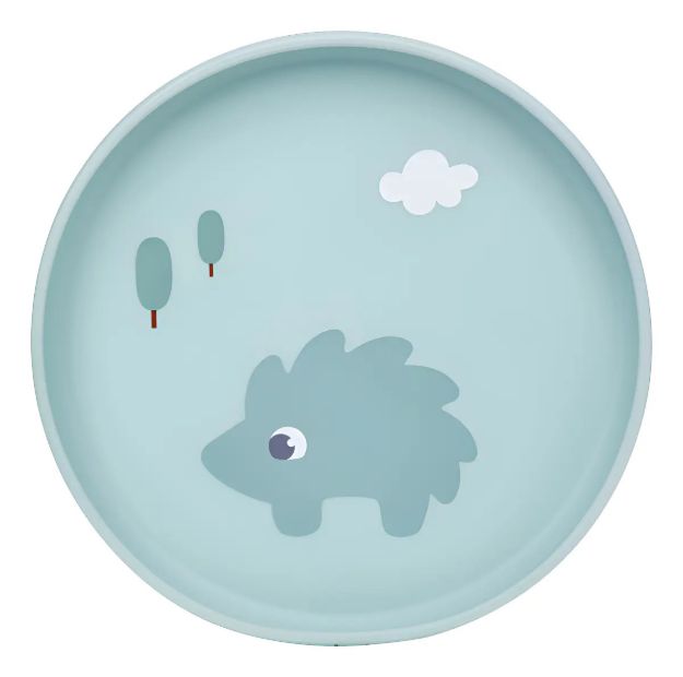 Imagen de Plato De Silicona Buba Green Cloudy Con Ventosa Bebes 6m+