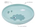 Imagen de Plato De Silicona Buba Green Cloudy Con Ventosa Bebes 6m+