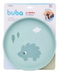 Imagen de Plato De Silicona Buba Green Cloudy Con Ventosa Bebes 6m+