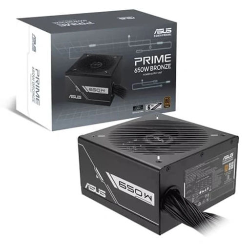 Imagen de FUENTE ASUS PRIME 650W 80 PLUS BRONZE ATX PRIME-650B-BLACK