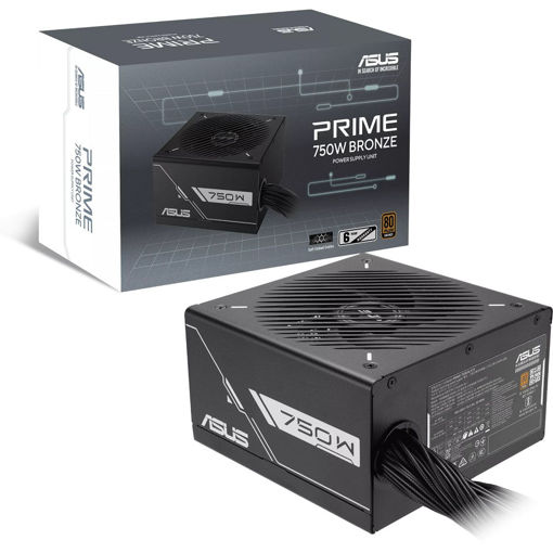 Imagen de FUENTE ASUS PRIME 750W 80 PLUS BRONZE ATX PRIME-750B-BLACK
