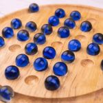 Imagen de Juego De Mesa Tablero Madera Solitario Con Canicas Niños 6a+