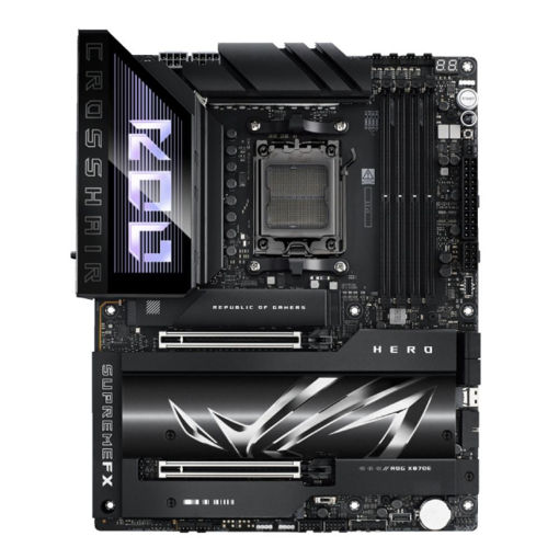 Imagen de MOTHERBOARD ASUS ROG CROSSHAIR X870E HERO AMD AM5 DDR5 E-ATX PCIE 5.0 WIFI 7