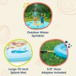 Imagen de Juguete De Agua Alfombra Fuente Rainbow Btoys Bebes 12m+ Multicolor 12 Meses
