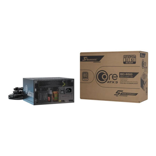 Imagen de FUENTE SEASONIC CORE BC 850W 80 PLUS BRONZE ATX 3.1 PCIE 5.1