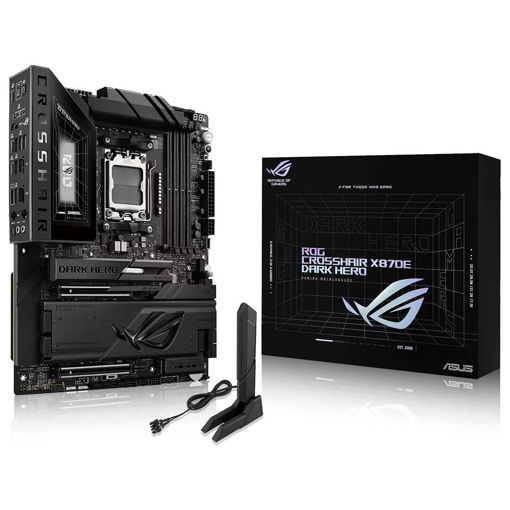Imagen de MOTHERBOARD ASUS ROG CROSSHAIR X870E DARK HERO AMD AM5 DDR5 ATX PCIE 5.0 WIFI 7