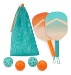 Imagen de Juego Raquetas Con Pelotas Bolsa Para Transportar Niños 3a+ Verde Naranja