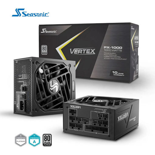 Imagen de FUENTE SEASONIC VERTEX PX-1000 1000W 80 PLUS PLATINUM ATX 3.1 PCIE 5.1