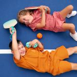 Imagen de Juego Raquetas Con Pelotas Bolsa Para Transportar Niños 3a+ Verde Naranja