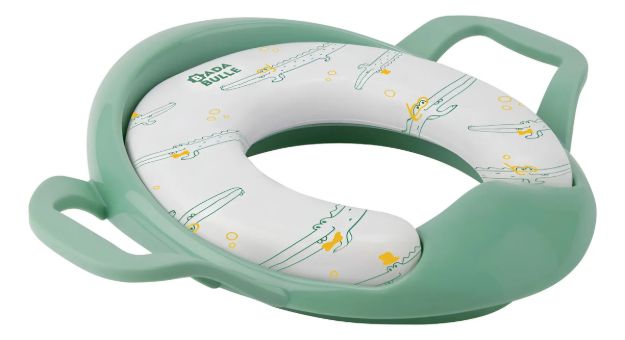 Imagen de Asiento Reductor De Inodoro Pelela Badabulle Aprendizaje Beb Verde Musgo Cocodrilo