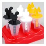 Imagen de Pack De 6 Moldes Para Hacer Helado Diseño Infantil Mickey Rojo