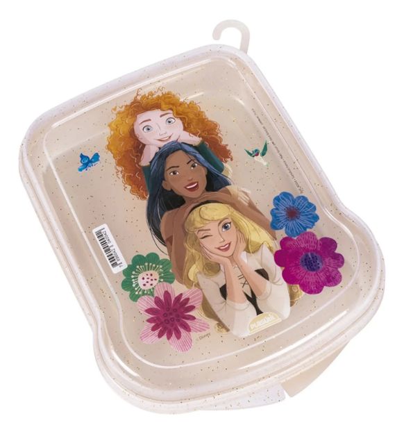 Imagen de Contenedor De Alimentos Sandwichera Princesas  17x13cm Princesas