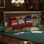Imagen de Juego De Mesa Set De Poker Ejecutivo En Madera 100 Fichas