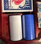 Imagen de Juego De Mesa Set De Poker Ejecutivo En Madera 100 Fichas