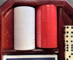 Imagen de Juego De Mesa Set De Poker Ejecutivo En Madera 100 Fichas